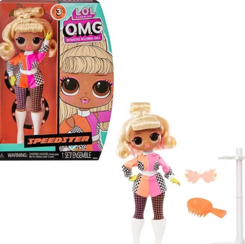🎙●L.O.L. Surprise! OMG Lights Doll with Pink and Black Outfit